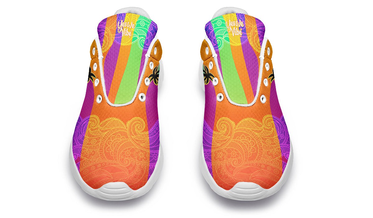 Hippie Van And Surfboard