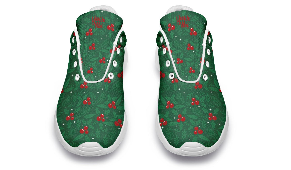 Holly Berry And Fir Branches