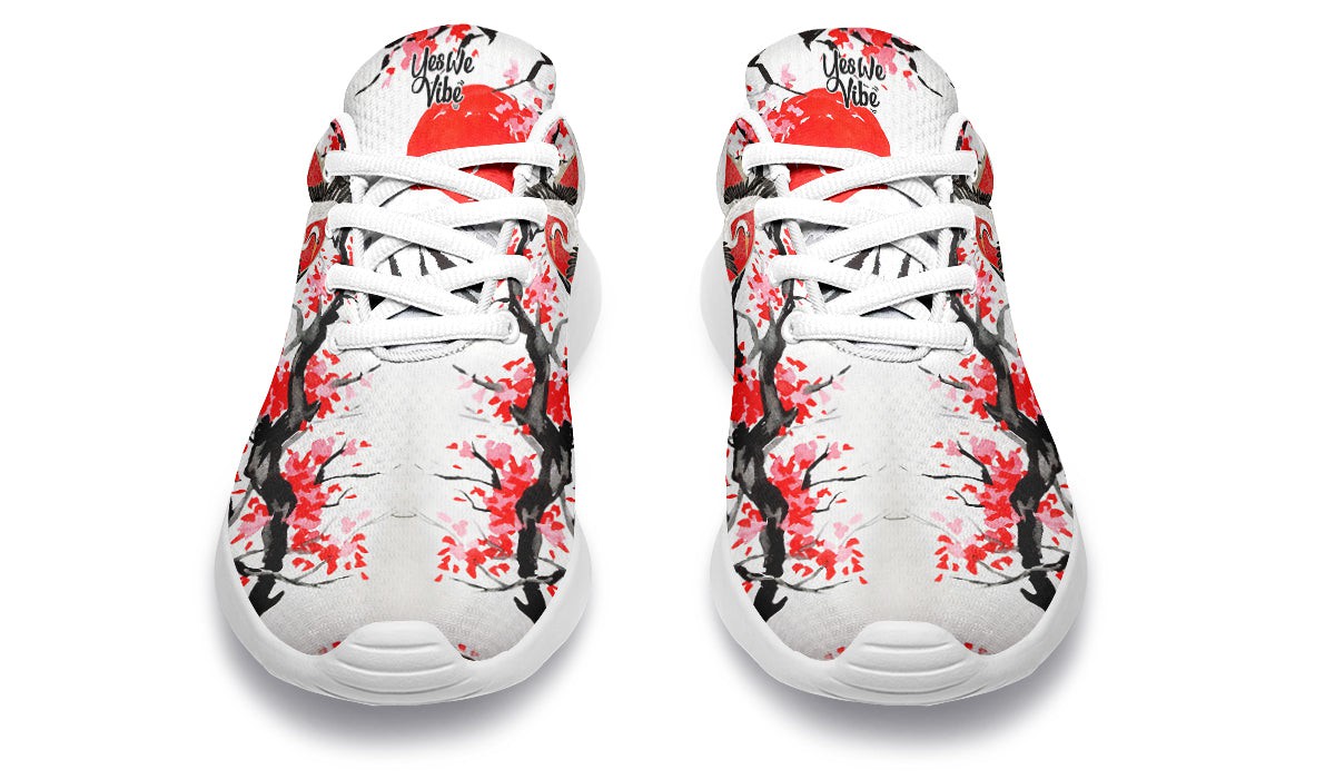 Japanese Crane And Mountain