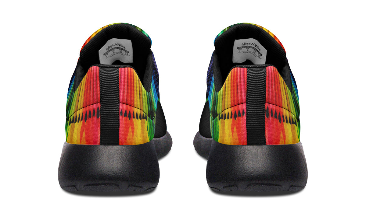 Melted Crayon Rainbow Black