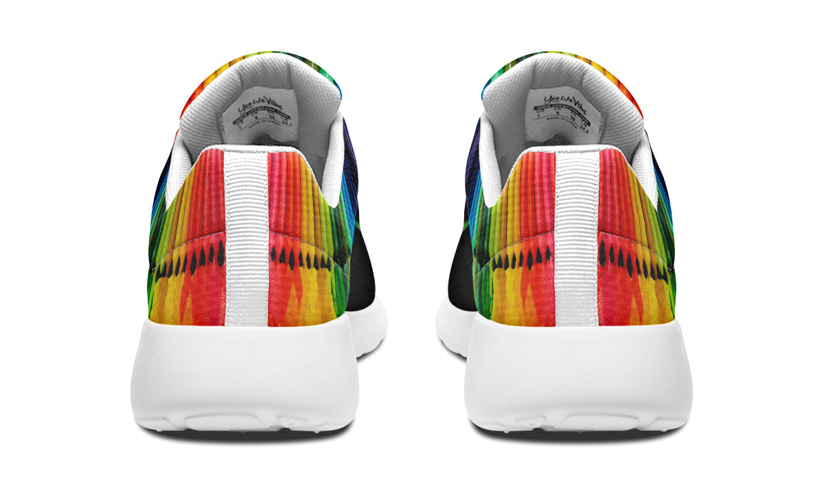 Melted Crayon Rainbow Black