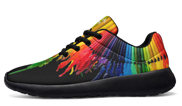 Melted Crayon Rainbow Black