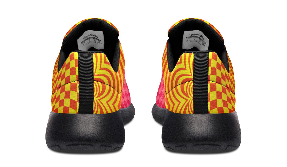 Optical Illusion Yello Pink