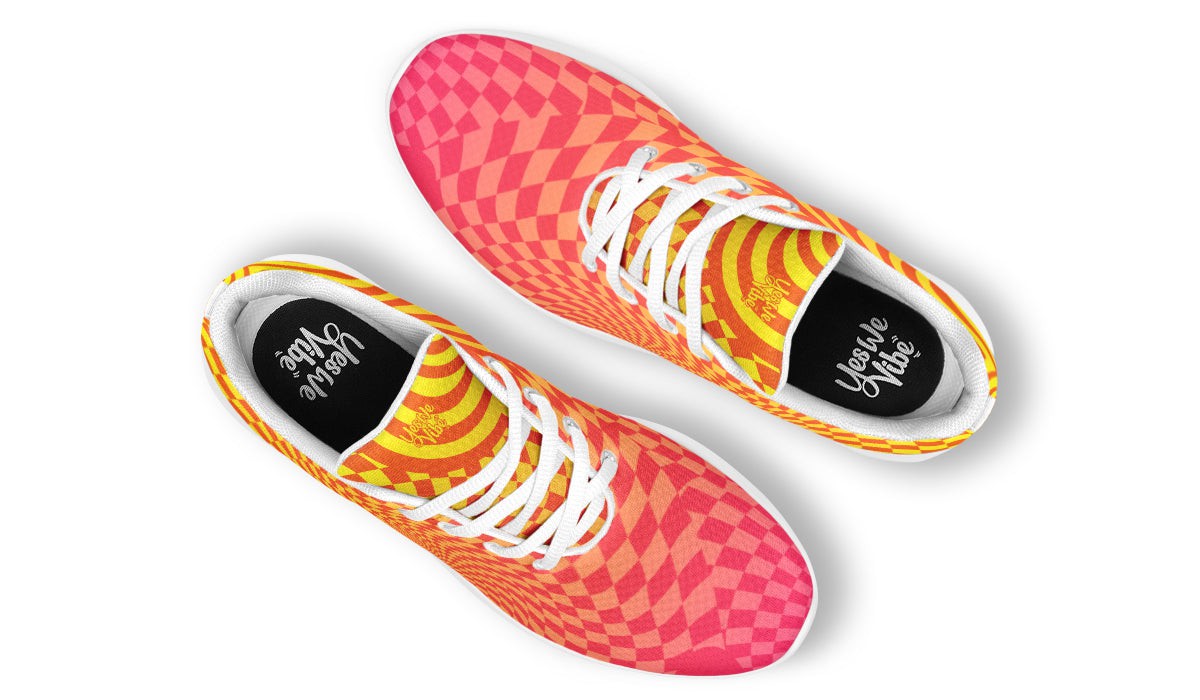 Optical Illusion Yello Pink