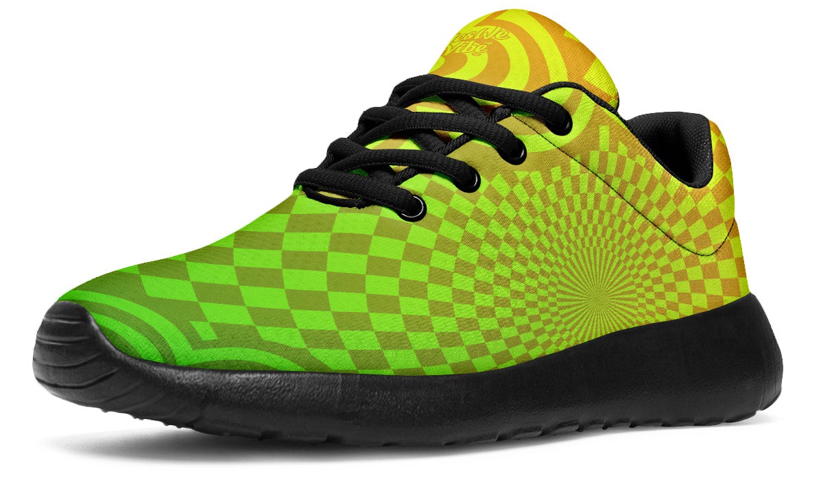 Optical Illusion Yellow Green