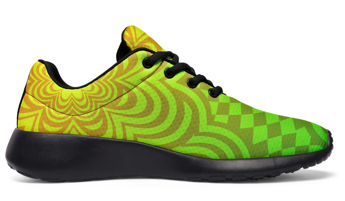 Optical Illusion Yellow Green