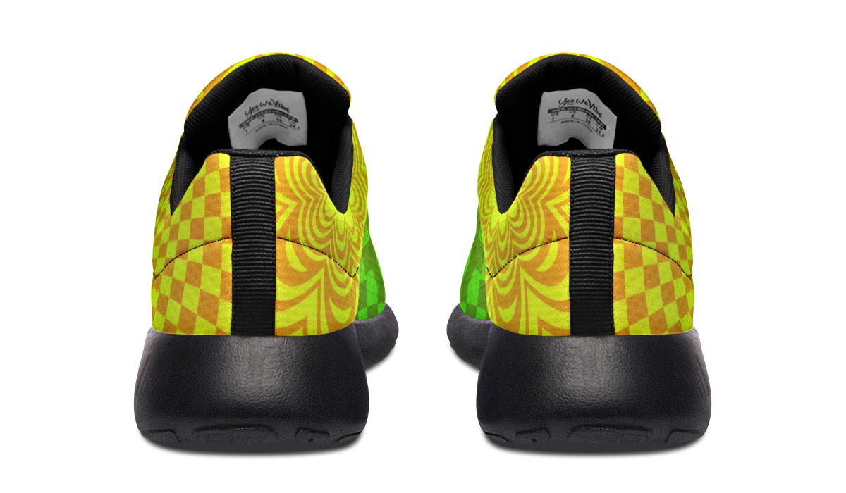 Optical Illusion Yellow Green