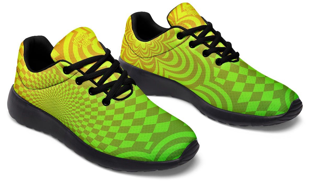 Optical Illusion Yellow Green