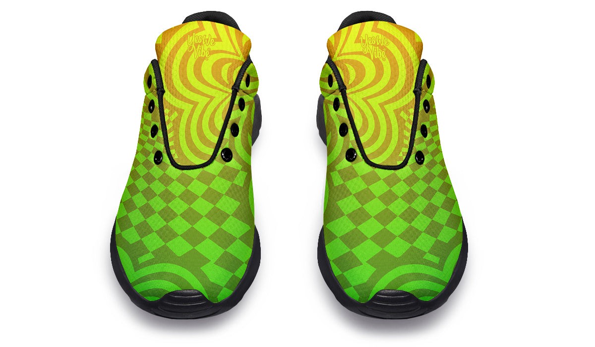 Optical Illusion Yellow Green