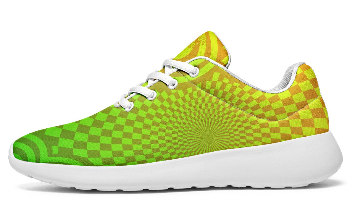Optical Illusion Yellow Green