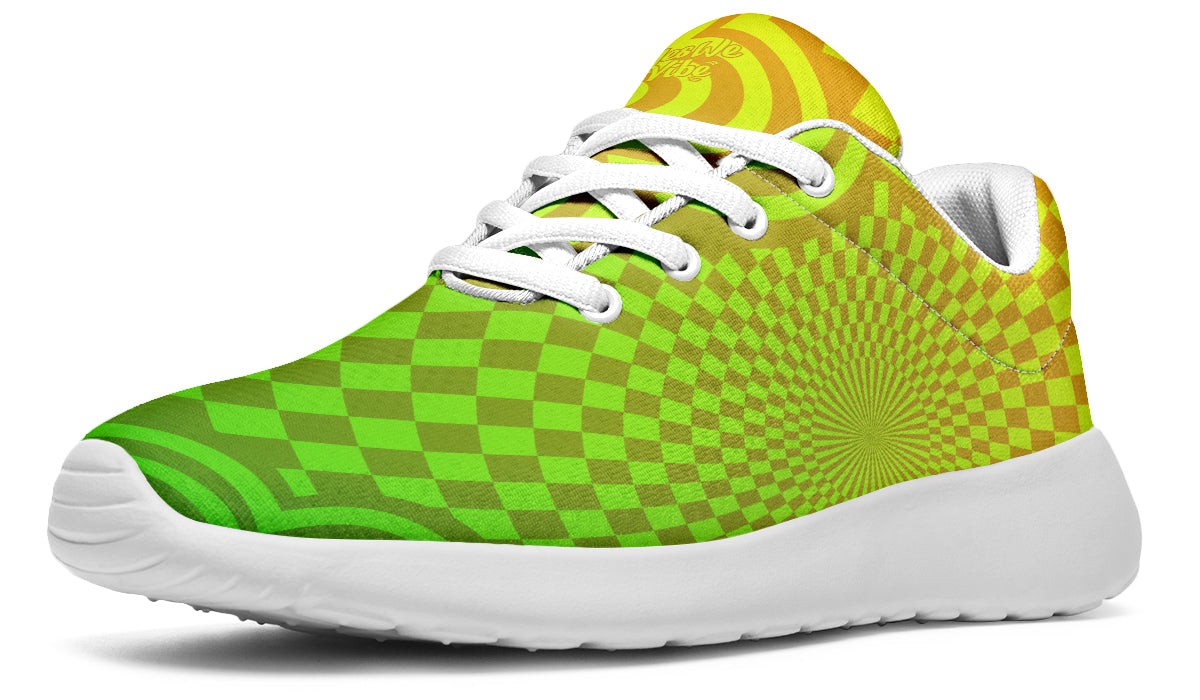 Optical Illusion Yellow Green