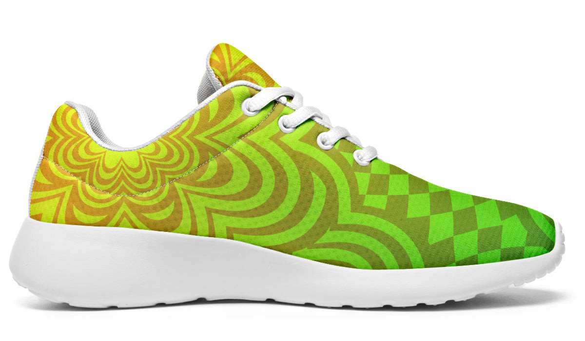 Optical Illusion Yellow Green
