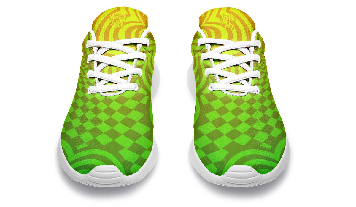Optical Illusion Yellow Green