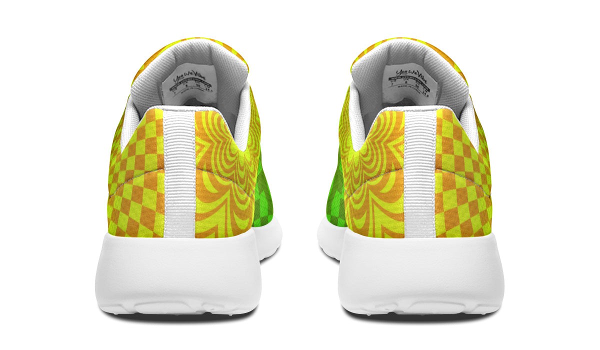 Optical Illusion Yellow Green