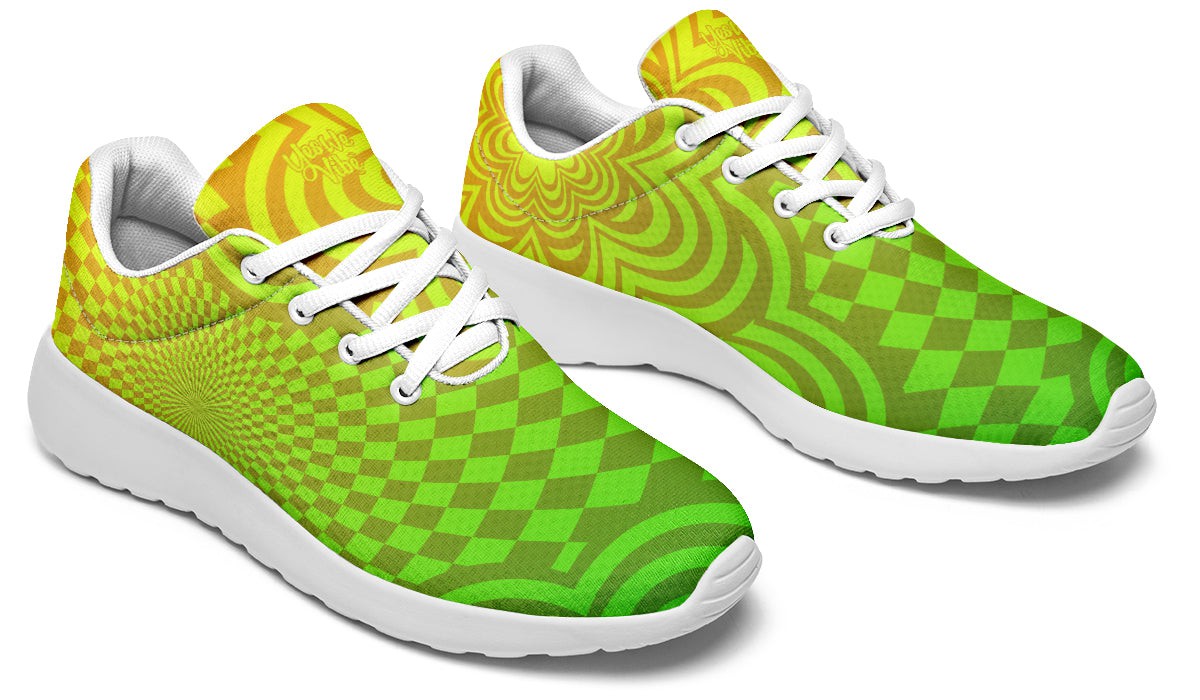 Optical Illusion Yellow Green