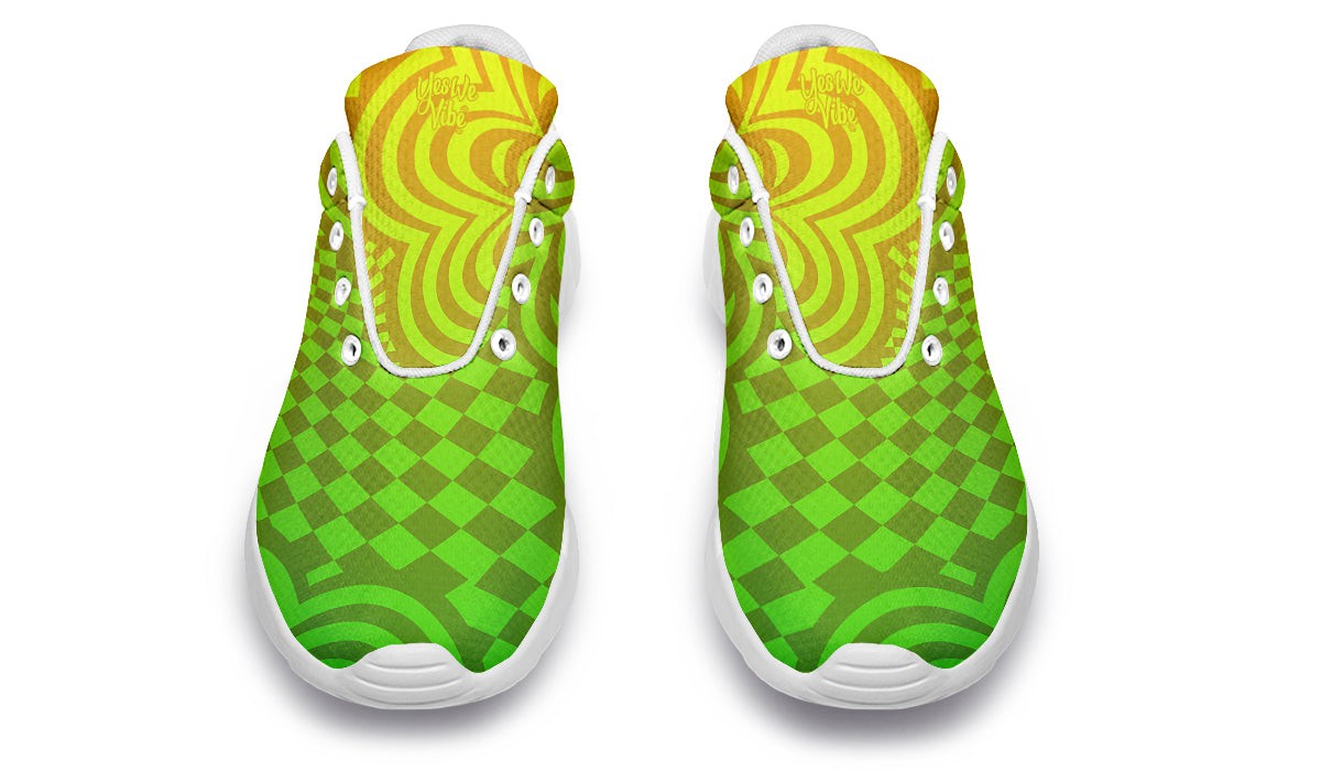 Optical Illusion Yellow Green