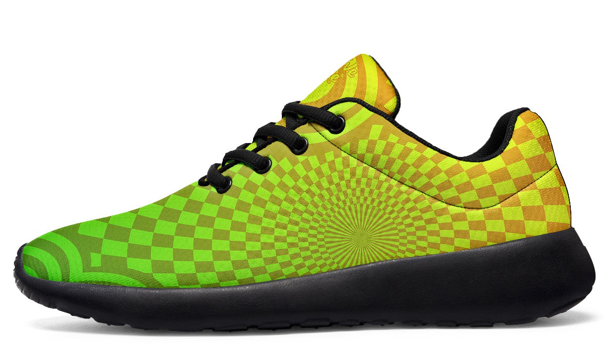 Optical Illusion Yellow Green