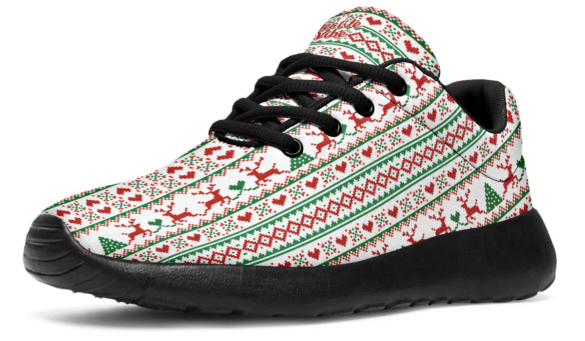 Pixel Deers And Christmas Trees