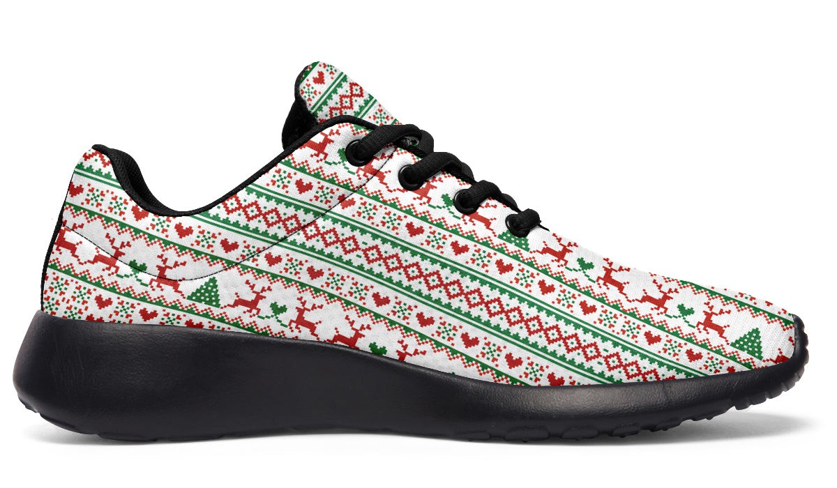 Pixel Deers And Christmas Trees