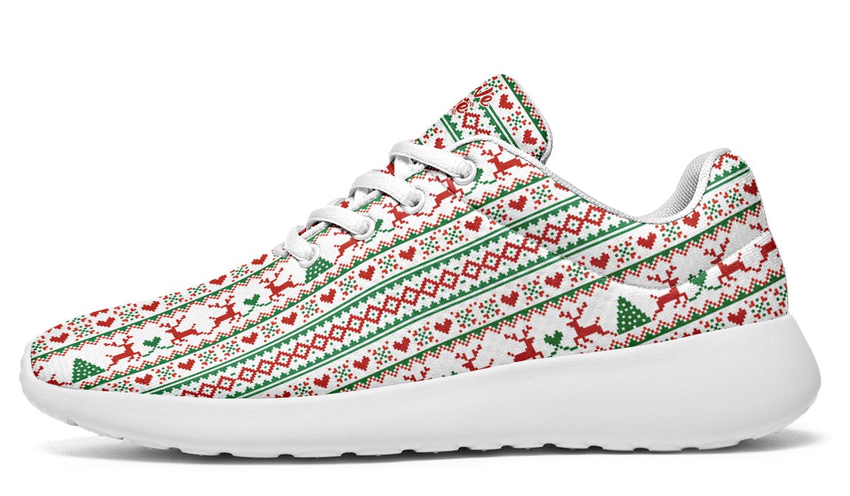 Pixel Deers And Christmas Trees