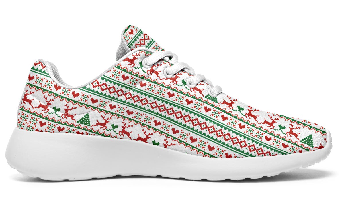 Pixel Deers And Christmas Trees