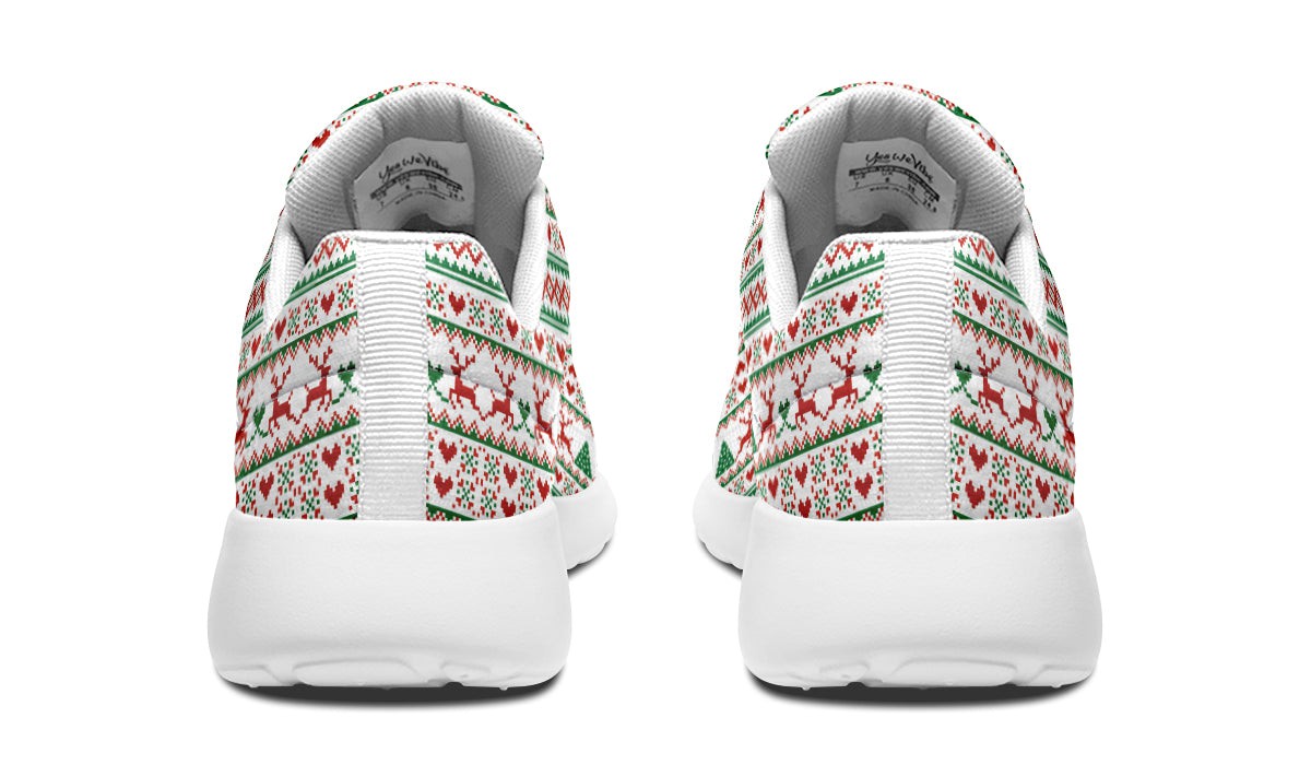 Pixel Deers And Christmas Trees