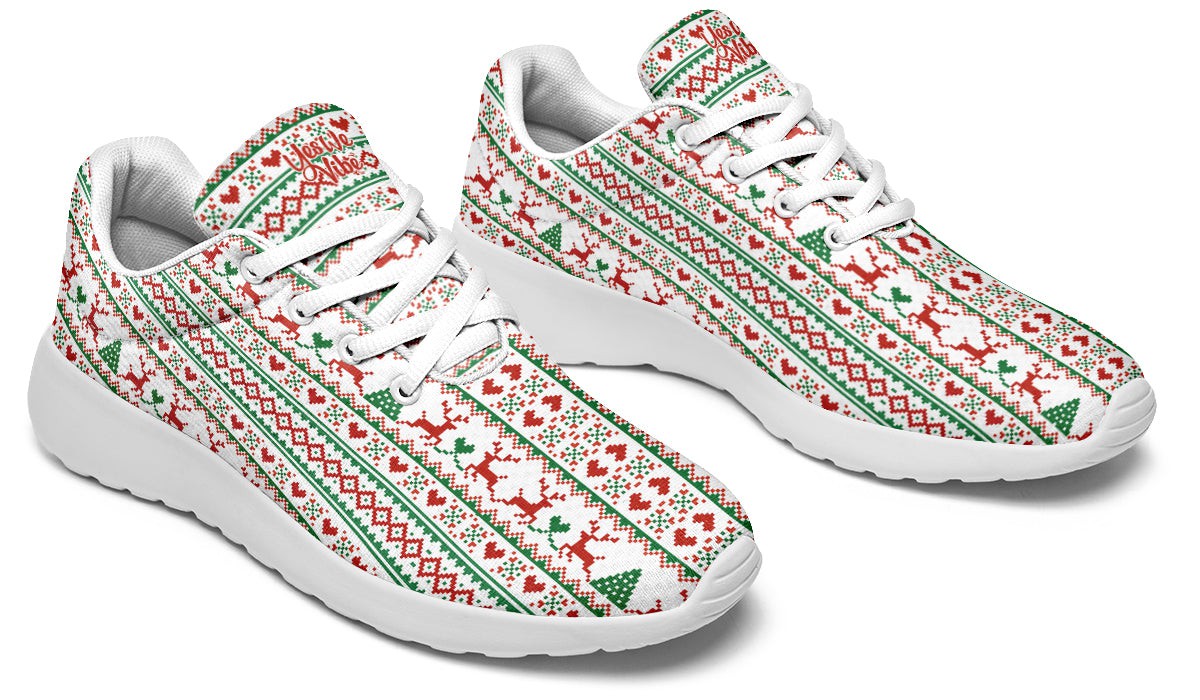 Pixel Deers And Christmas Trees