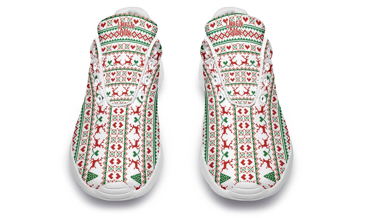 Pixel Deers And Christmas Trees