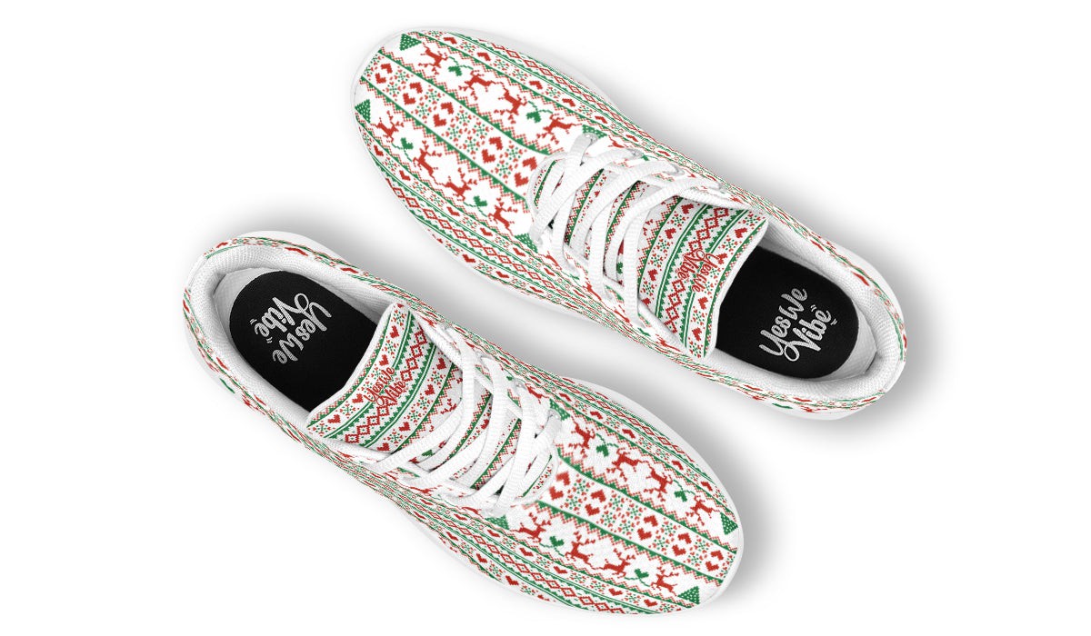 Pixel Deers And Christmas Trees