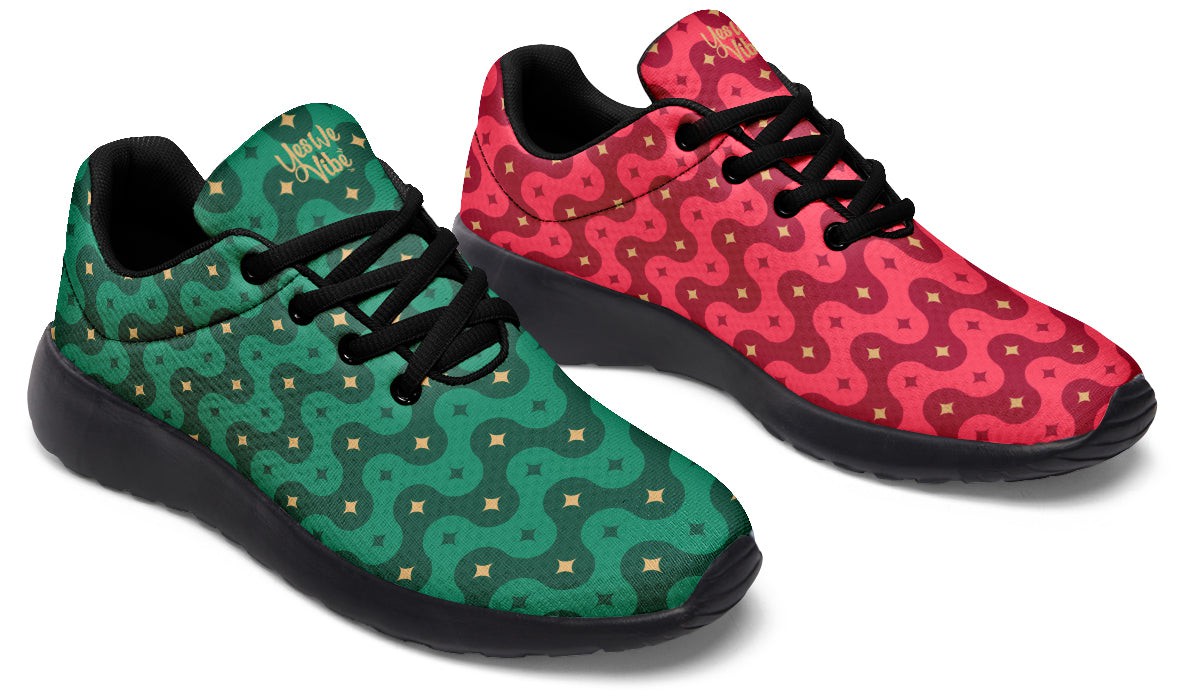 Red And Green Wave Star