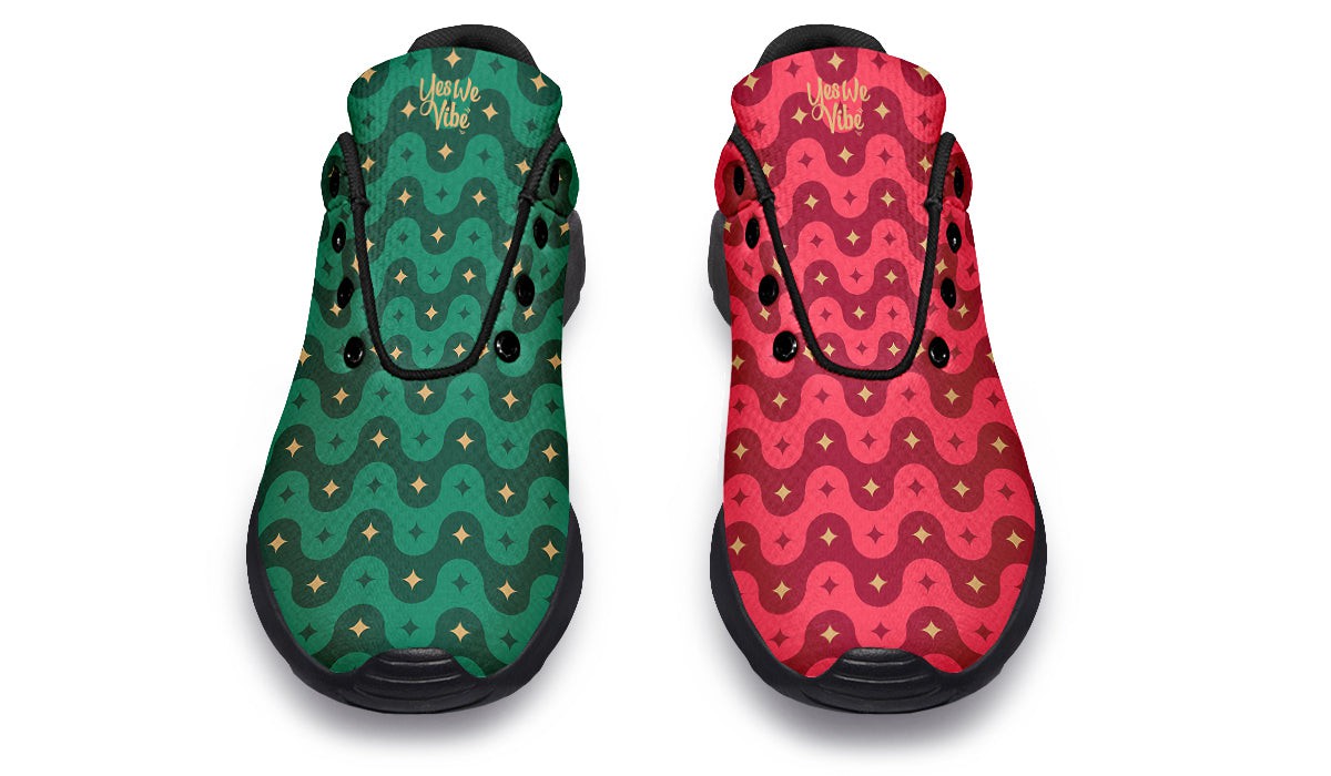 Red And Green Wave Star