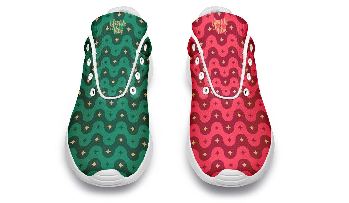 Red And Green Wave Star