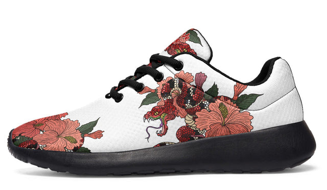 Snake And Flower White