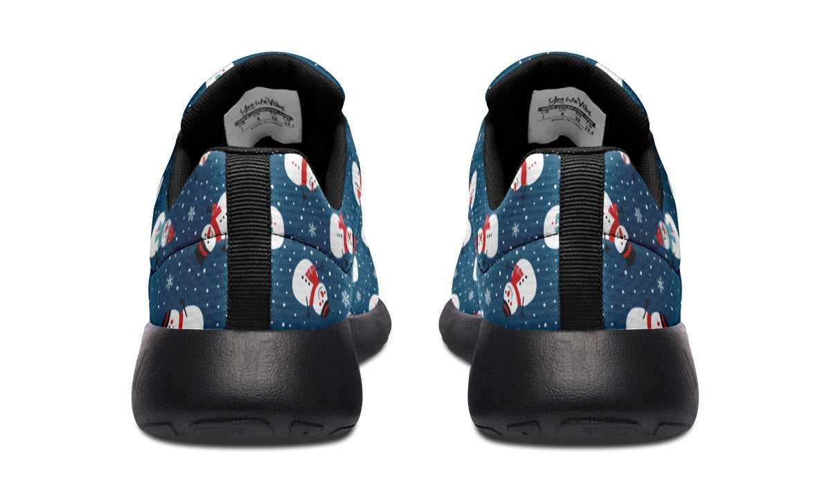 Snowman And Snowflakes