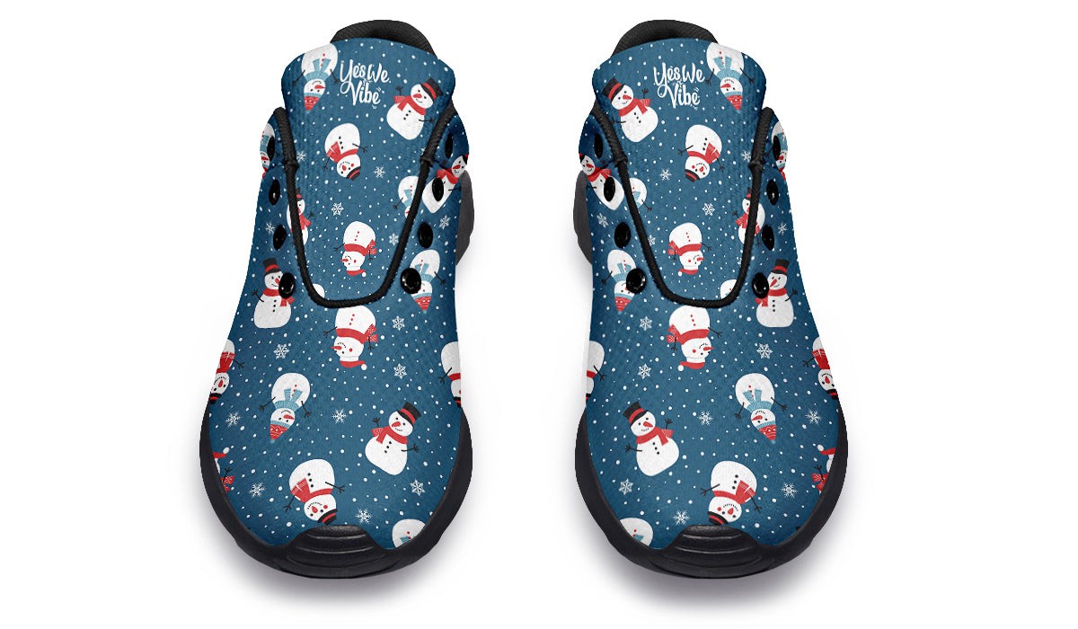 Snowman And Snowflakes