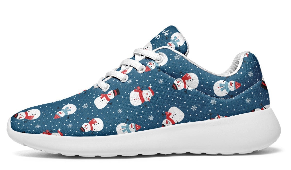 Snowman And Snowflakes