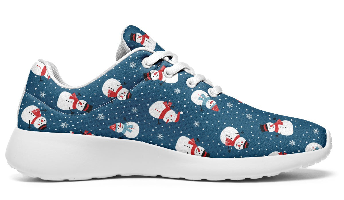 Snowman And Snowflakes