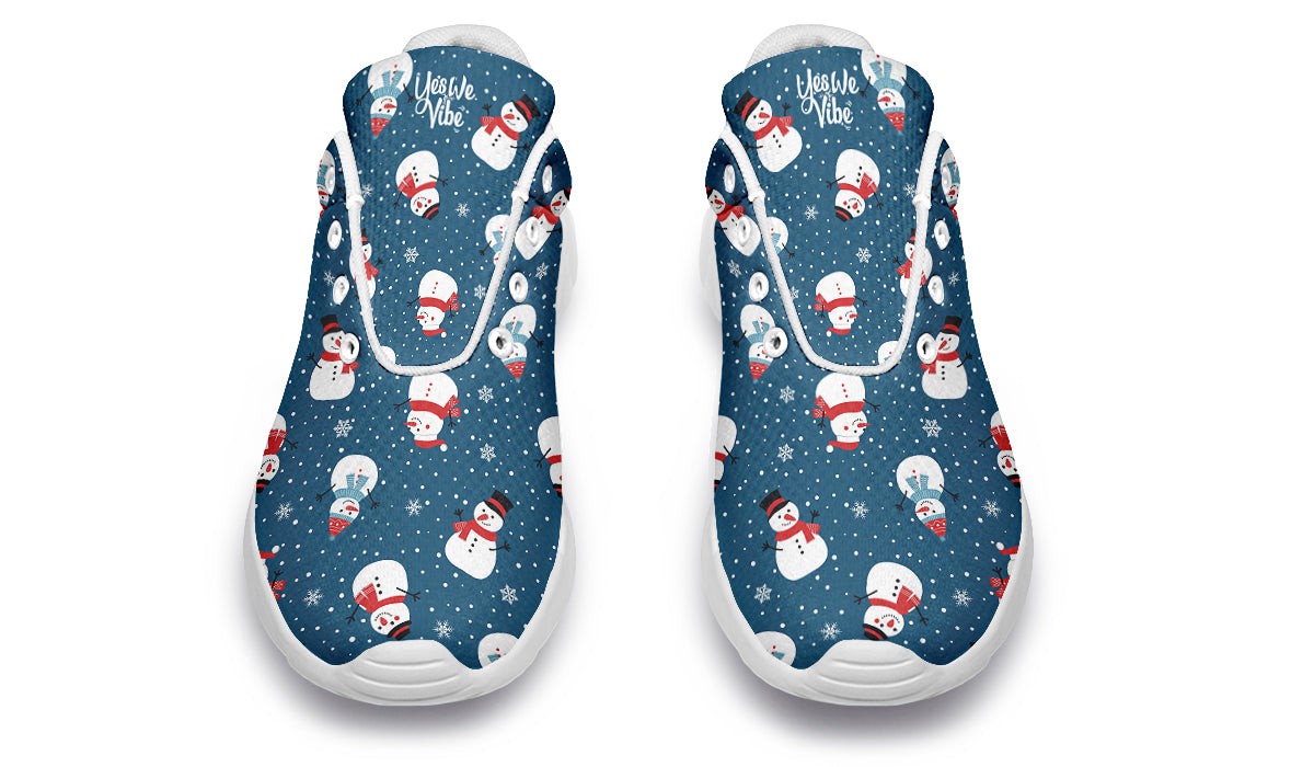 Snowman And Snowflakes