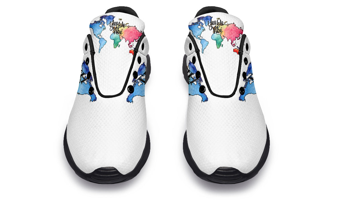 Teach Peace World Watercolor