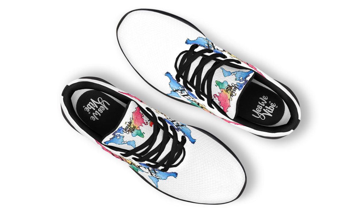 Teach Peace World Watercolor