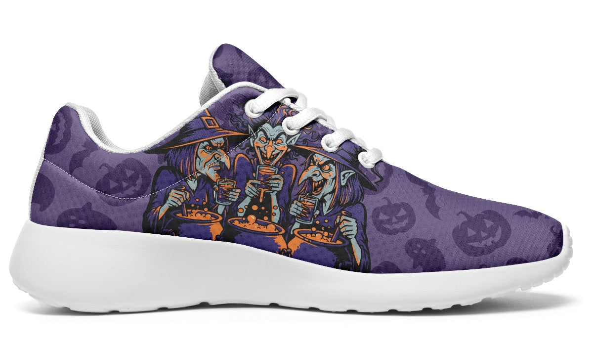 Three Witches Brewing Potions