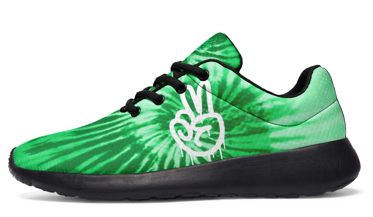 Tie Dye In Green Peace Hand