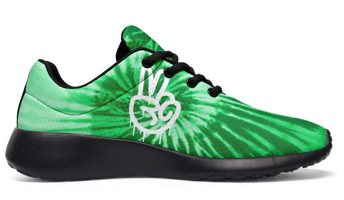 Tie Dye In Green Peace Hand