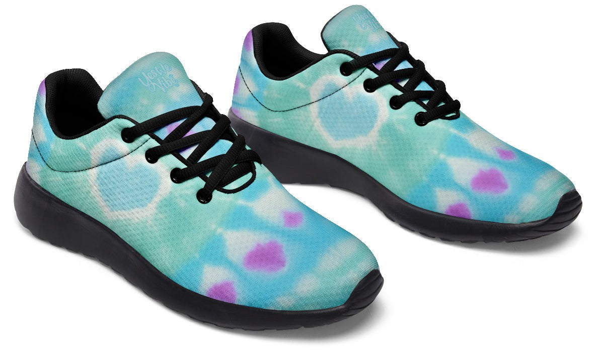 Turquoise Heart Tie Dye