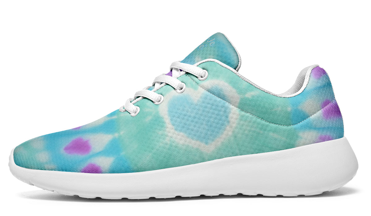 Turquoise Heart Tie Dye