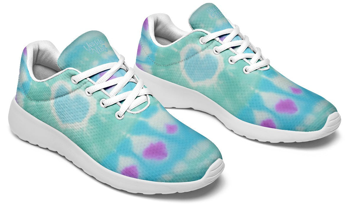 Turquoise Heart Tie Dye