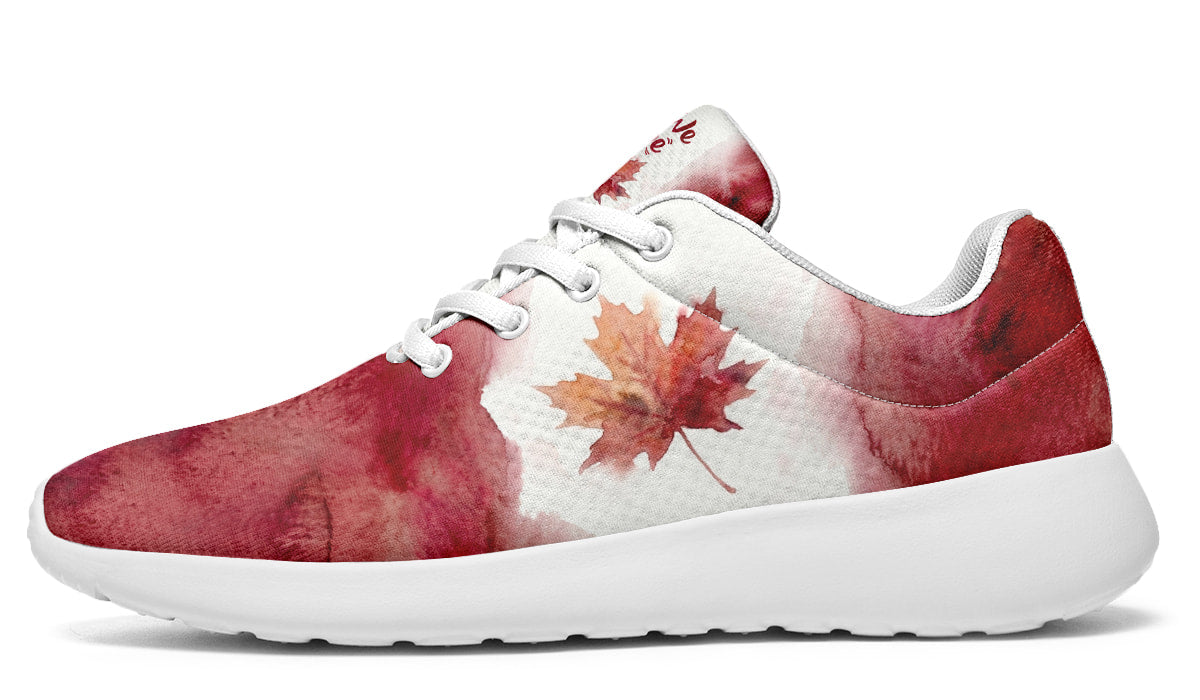 Watercolor Leaf Flag