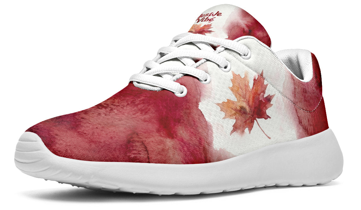 Watercolor Leaf Flag