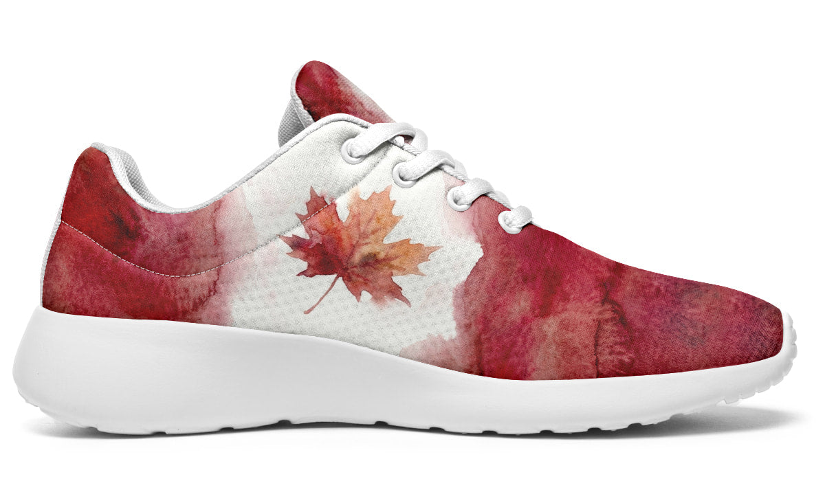 Watercolor Leaf Flag
