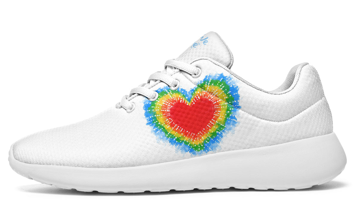 Watercolor Rainbow Heart